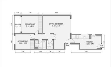 VENTA DEPARTAMENTO 3 AMB VICENTE LOPEZ