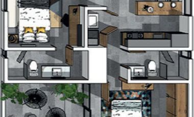 Depa 506 de 2R 2B 2E Zona Real INTERVALO