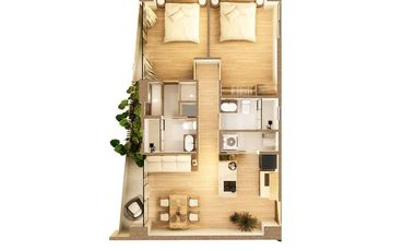 Departamento en venta en Zona Versalles METRIA Unidad A5