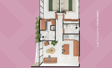 Departamento en venta en Zona Versalles METRIA Unidad A5