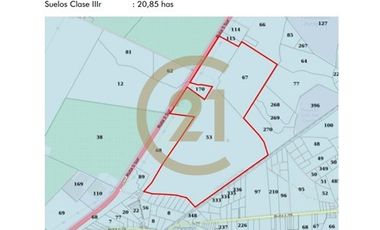 Venta de parcela Acceso a Carretera, 20,85 Ha.