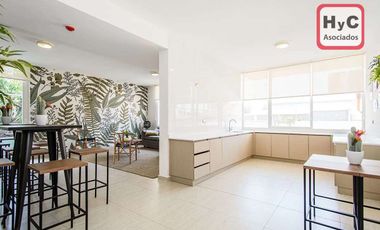 Amplio y exclusivo depto 1D 1B en metro Departamental