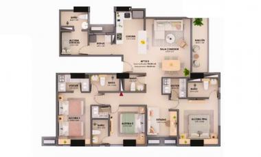 VENDO Apartamento en Villa Campestre, Barranquilla