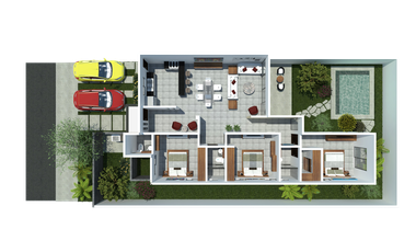 Casa 3 recámaras| alberca |al norte de Mérida