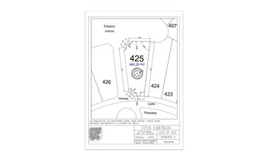 COSTA ESMERALDA - SENDEROS IV 425 - LOTE EN VENTA