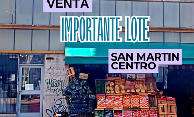 Venta De Lote En Pleno Centro De San Martin. Ideal Empresa Constructora