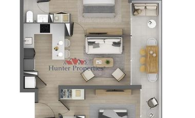 Departamento en Arriendo en Metro Santa Ana