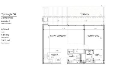 Depto 3 ambientes financiado en Arauca Tigre