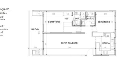 Depto 3 ambientes financiado en Arauca Tigre