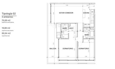 Depto 3 ambientes financiado en Arauca Tigre