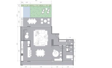 DEPARTAMENTO 6 AMBIENTES ESTILO CASA CON JARDIN, PILETA Y PARRILA - VENTA NUÑEZ BELGRANO
