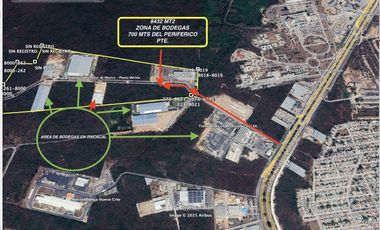 SE VENDE TERRENO PARA BODEGA O INDUSTRIA EN TIXCACAL, YUC