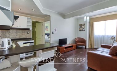 Arriendo de hotel equipado de 6 niveles con 21 departamentos, llegar e instalarse