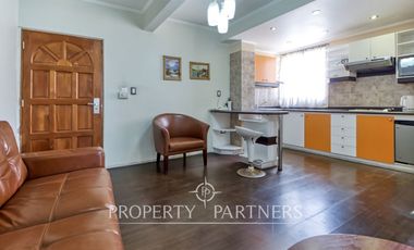 Arriendo de hotel equipado de 6 niveles con 21 departamentos, llegar e instalarse