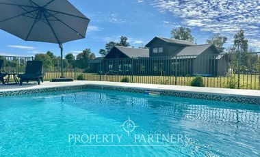 Se vende hermosa casa en parcela de 5.000 mts2 con recepción municipal