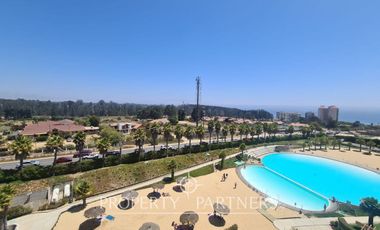 Algarrobo, Laguna Vista, Departamento con Vista Panorámica al Mar.
