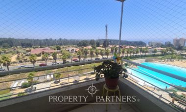 Algarrobo, Laguna Vista, Departamento con Vista Panorámica al Mar.