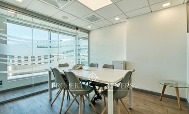Espectacular oficina amoblada con terraza en el corazón de Estoril a pasos de futura línea 7 del metro