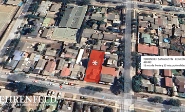San Agustín, Concón. Terreno de 490 m2.