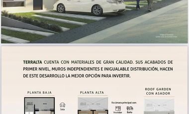 SOLO 1 A ESTE PRECIO QUE NO TE LA GANEN, MODERNA CASA EN COTO TERRALTA.
