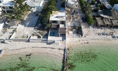 Casa frente al mar y con paneles solares en venta en Chelem, Progreso, Yucatán