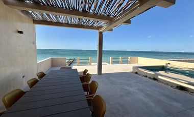 Casa frente al mar y con paneles solares en venta en Chelem, Progreso, Yucatán