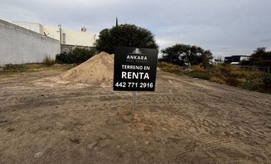 CAMINO A VANEGAS CORREGIDORA TERRENO EN RENTA SOBRE AVENIDA $26,500 MXN (SM)