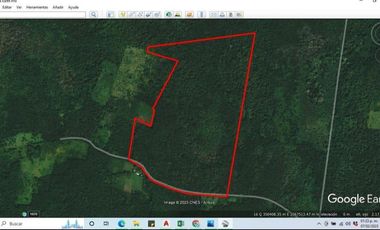 VENTA DE TERRENO EN BACALAR CON FRENTE DE CARRETERA