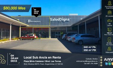 LOCALES EN RENTA PLAZA MIVIA CATALANA, SECTOR AEROPUERTO, TERRANOVA, LEY, ANCLAS LEY, SALUD DIGNA, 24-7 GYM, EMPORIO SUSHI