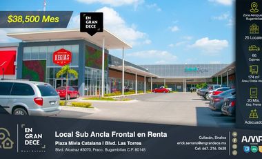 LOCALES EN RENTA PLAZA MIVIA CATALANA, SECTOR AEROPUERTO, TERRANOVA, LEY, ANCLAS LEY, SALUD DIGNA, 24-7 GYM, EMPORIO SUSHI