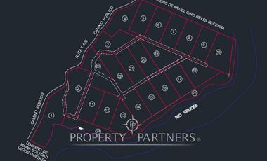 Preciosos terrenos orilla Rio Cruces