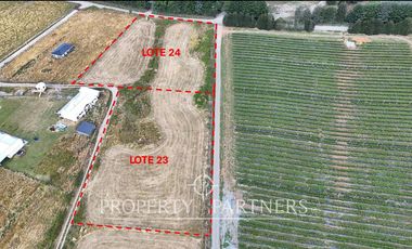 Parcelas planas con caminos, agua, luz y vista volcán Villarrica