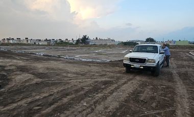 Terreno en fraccionamiento en el centro de Amozoc