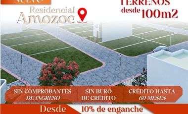 Terreno en fraccionamiento en el centro de Amozoc
