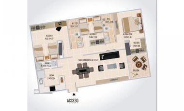 apartamento en Barrio Bavaria, Santa Marta