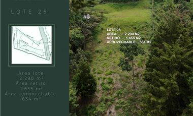 Venta Lote parcelación Medellín poblado balsos palmas vista