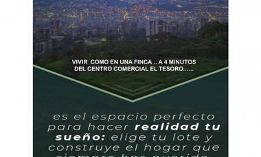 Venta Lote parcelación Medellín poblado balsos palmas vista