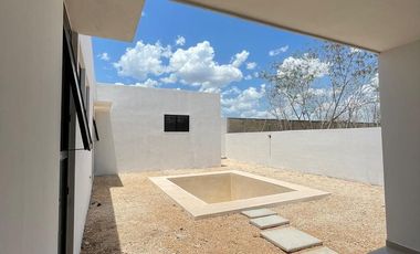 Venta de casa de una planta en Conkal dentro de privada