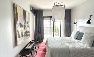 Alquiler con muebles, super categoría, 3 dormitorios, Recoleta.