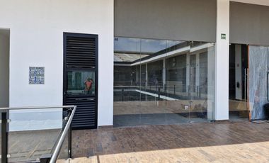VENTA | RENTA Local Comercial, Servicios u Oficina  de 63.94 obra gris con terraza