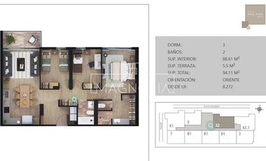 Departamento en Venta en a pasos de metro simon bolivar