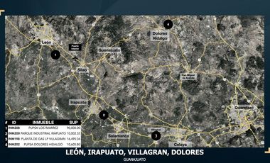 VIC.INM200 Terreno Industrial en Renta dentro de Ciudad Industrial Irapuato con factibilidad de Espuela FF.CC.