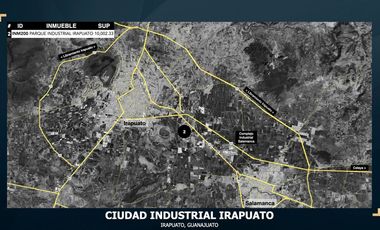 VIC.INM200 Terreno Industrial en Renta dentro de Ciudad Industrial Irapuato con factibilidad de Espuela FF.CC.