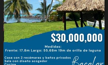 Residencia de Lujo con Frente a Laguna en Bacalar