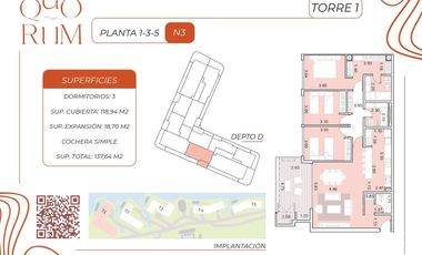 Departamento en venta de 3 ambientes en Nuevo Quilmes con excelente calidad constructiva!