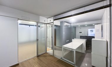 Oficina semiamoblada con 3 ambientes y amenities