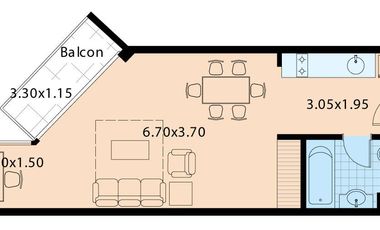 Departamento - Microcentro