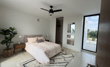 Casa en venta Nueva en privada, Amueblada y equipada en Conkal Yucatán