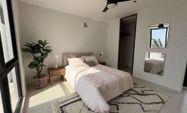 Casa en venta Nueva en privada, Amueblada y equipada en Conkal Yucatán