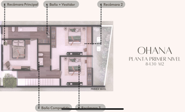 Casa en 3 niveles frente a gran parque en zona norte
